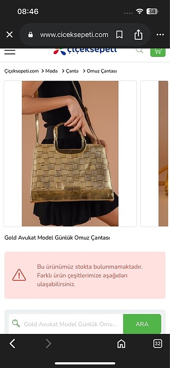 Diğer Gold kol çantası