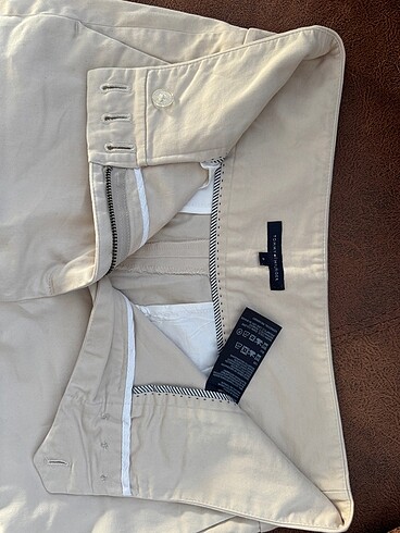 m Beden Tommy Hilfiger Krem Kumaş Pantolon