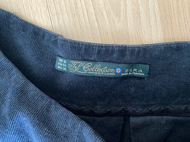 36 Beden kadife zara lacivert etek