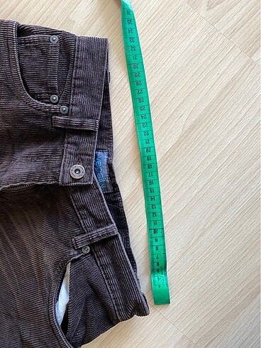 34 Beden kahverengi Renk kadife pantalon