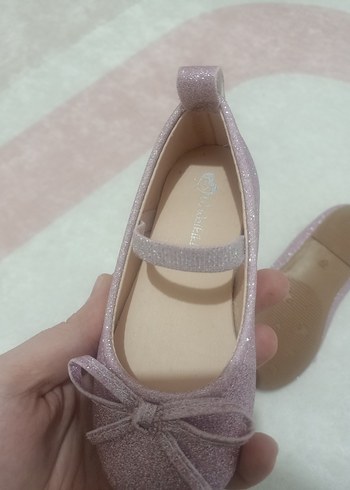 Kız Çocuk Pembe lila  Fiyonk Detaylı Babet - Görsel 2