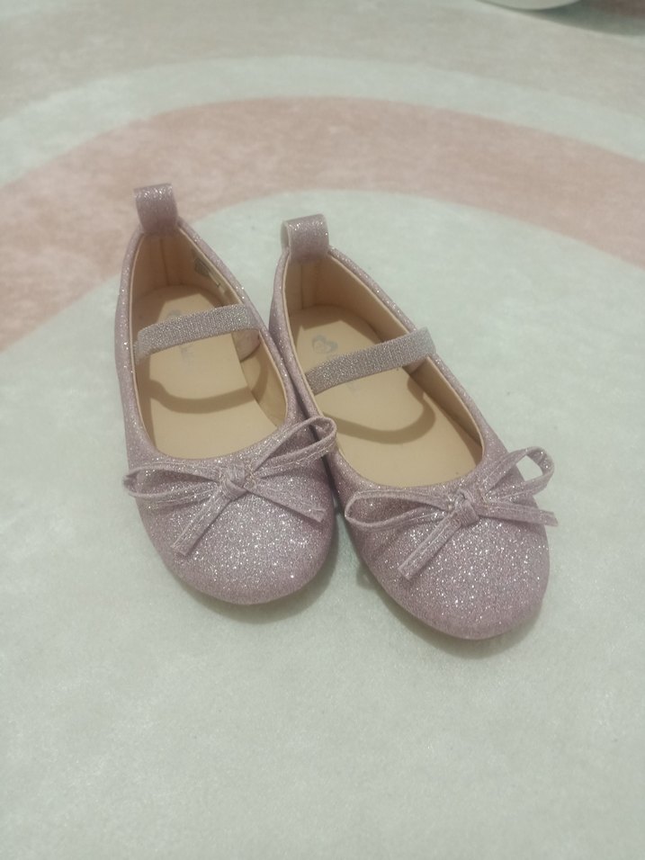 Kız Çocuk Pembe lila  Fiyonk Detaylı Babet - Görsel 4