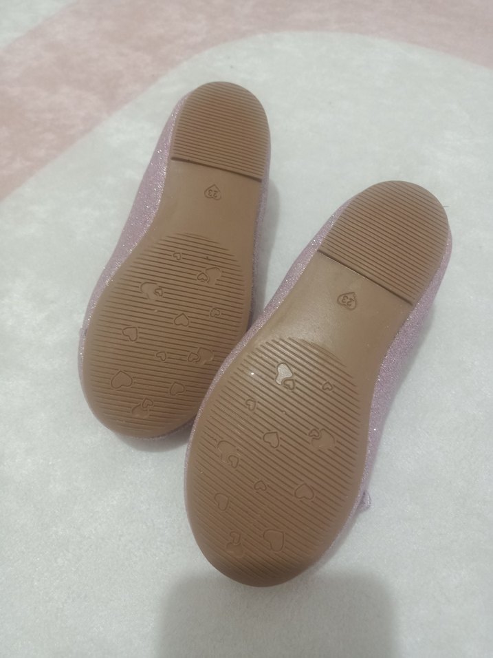 Kız Çocuk Pembe lila  Fiyonk Detaylı Babet - Görsel 3