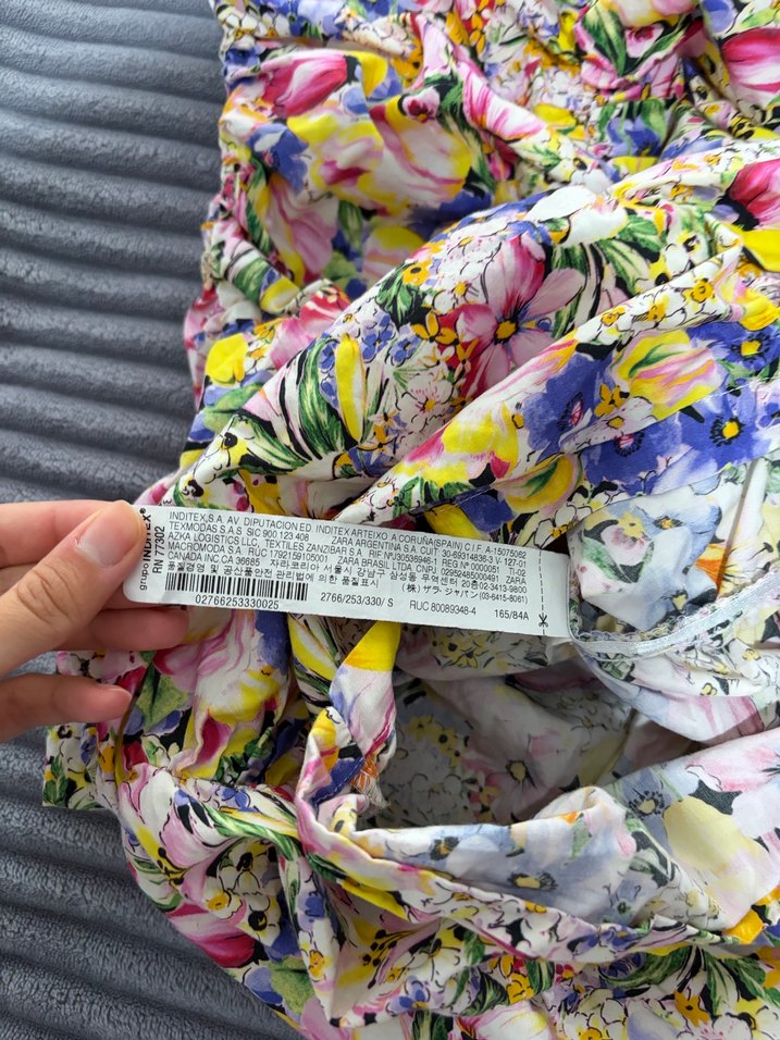 Zara mini çiçek desenli Elbise - Görsel 3