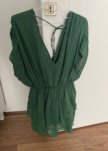 s Beden yeşil Renk Zara mini elbise
