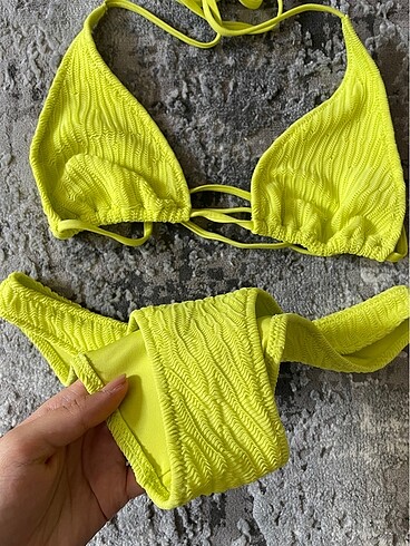 m Beden sarı Renk H&m bikini takım