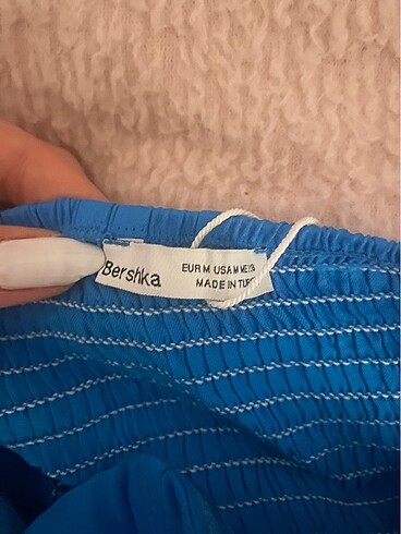 m Beden mavi Renk Bershka mavi elbise