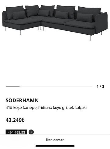  Beden Ikea soderhamn buyuk 4lu set