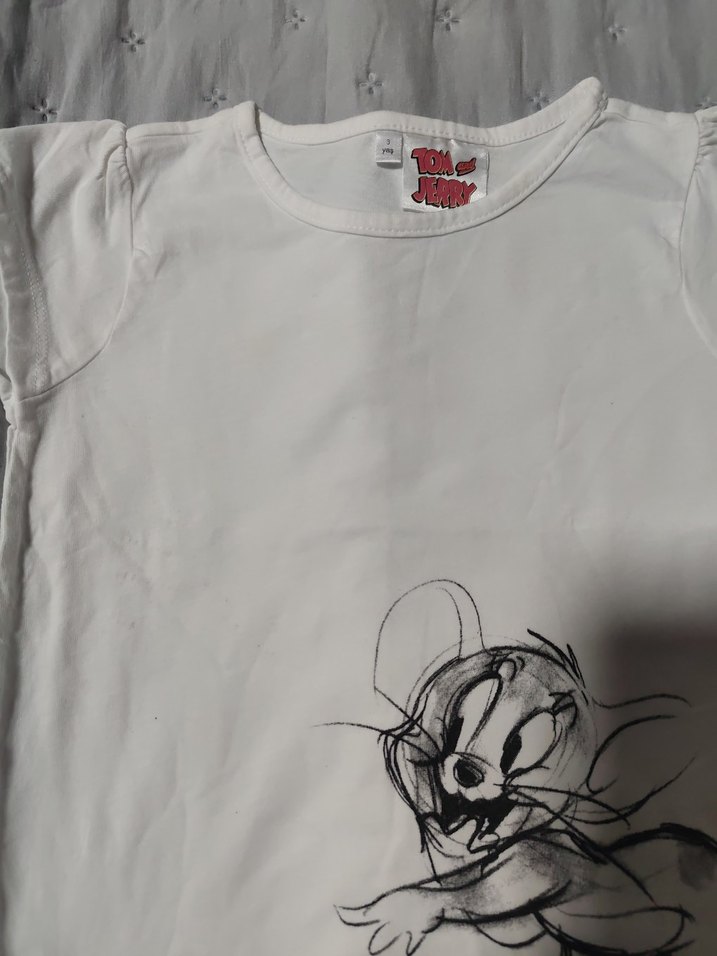 5 adet tişört Kız Çocuk Pembe Fırfırlı Baskılı - Görsel 4