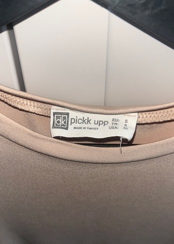 DK Bej Kısa Kollu Mini Kadın Tişört - Görsel 2