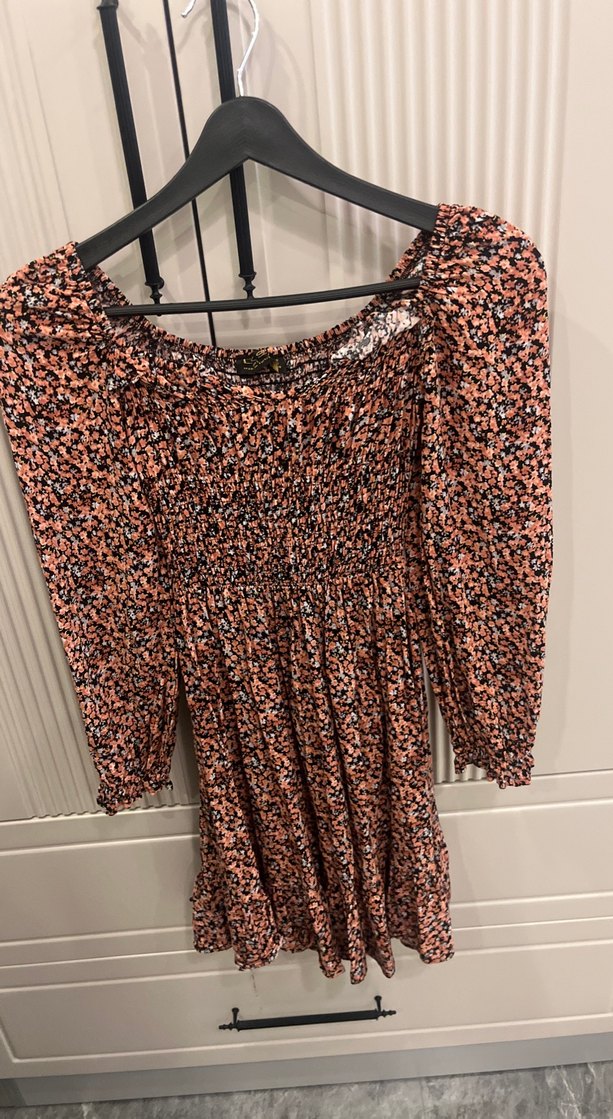 Uzun Kollu Midi Elbise - Görsel 3