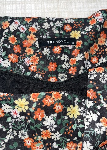 Çiçek Desenli Fırfırlı Midi Etek - Görsel 2
