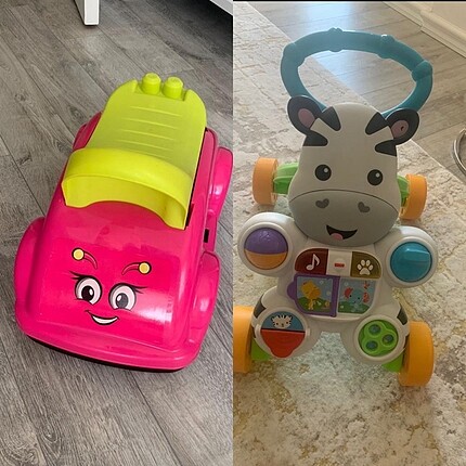 Fisher price yürüme arkadaşı+ilk arabam