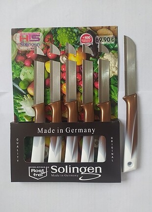 Solingen Orjinal Almanya'dan ithal 6 adet tırtıklı