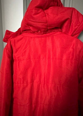 LTB Düğmeli Erkek Çocuk Kırmızı Streetwear Kaban