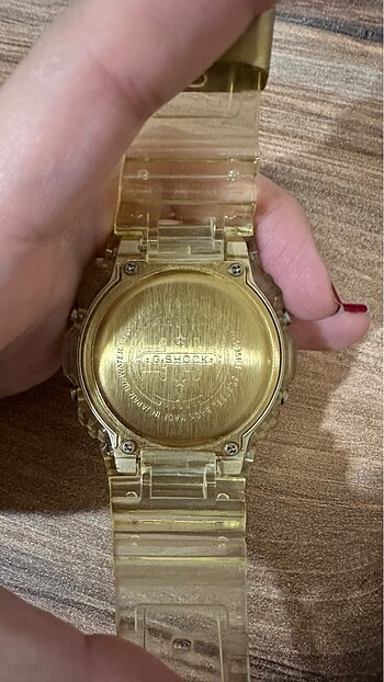  Beden sarı Renk Casio g-shock şeffaf gold renk