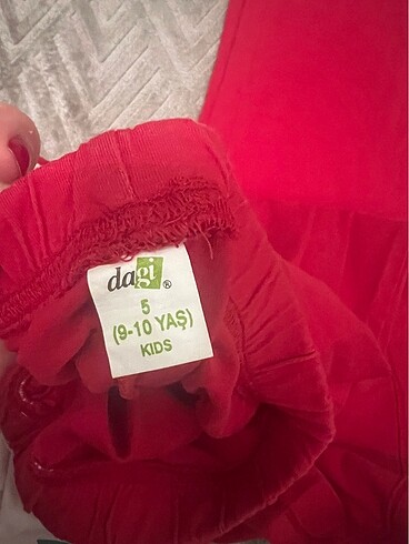 9 Yaş Beden kırmızı Renk Dagi pijama takımı
