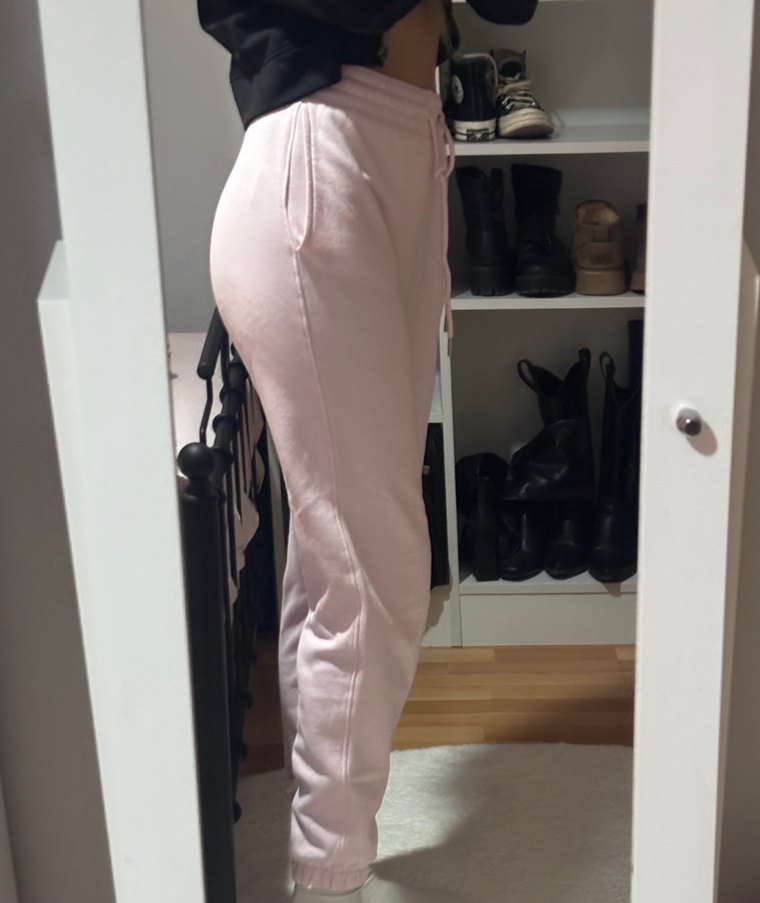 Pembe Rahat Kesim Kadın Eşofman - Görsel 4