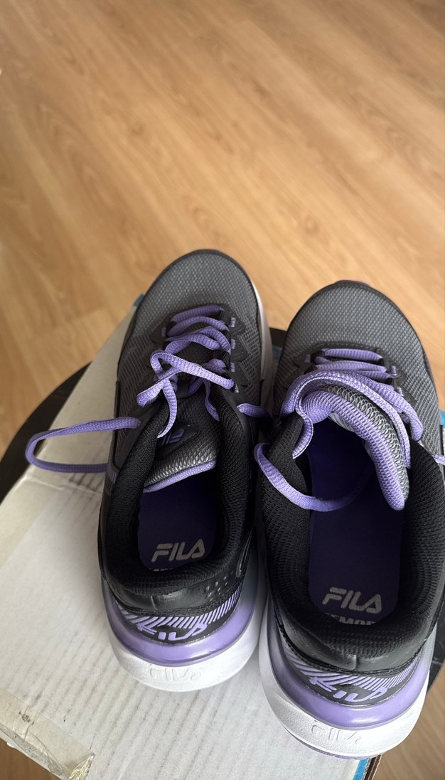 Mor Bağcıklı Kadın Spor Ayakkabı - Görsel 3