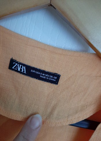 Turuncu Uzun Kadın Kimono - Görsel 4