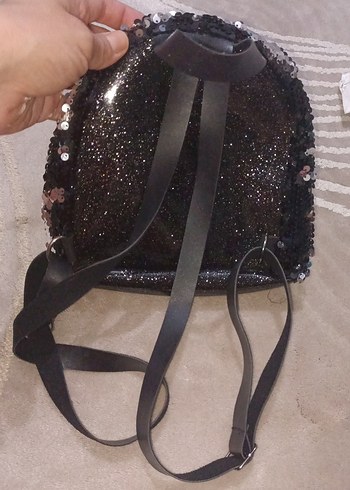 Pullu Siyah Kız Çanta - Görsel 2