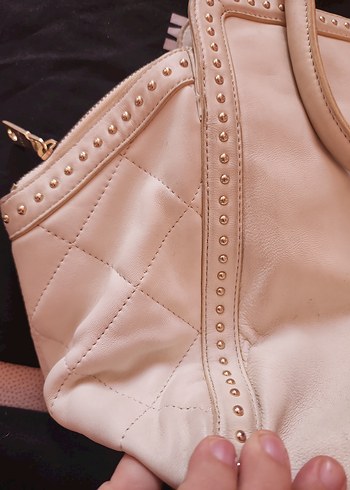 orijinal DKNY gercek deri koltuk çantası - Görsel 7