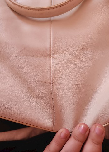 orijinal DKNY gercek deri koltuk çantası - Görsel 5