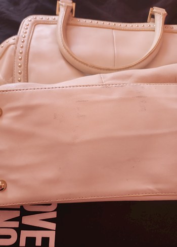 orijinal DKNY gercek deri koltuk çantası - Görsel 4