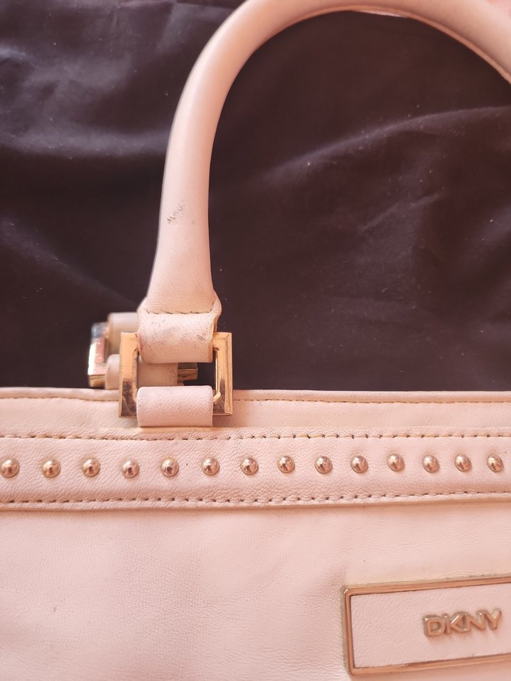 orijinal DKNY gercek deri koltuk çantası - Görsel 3