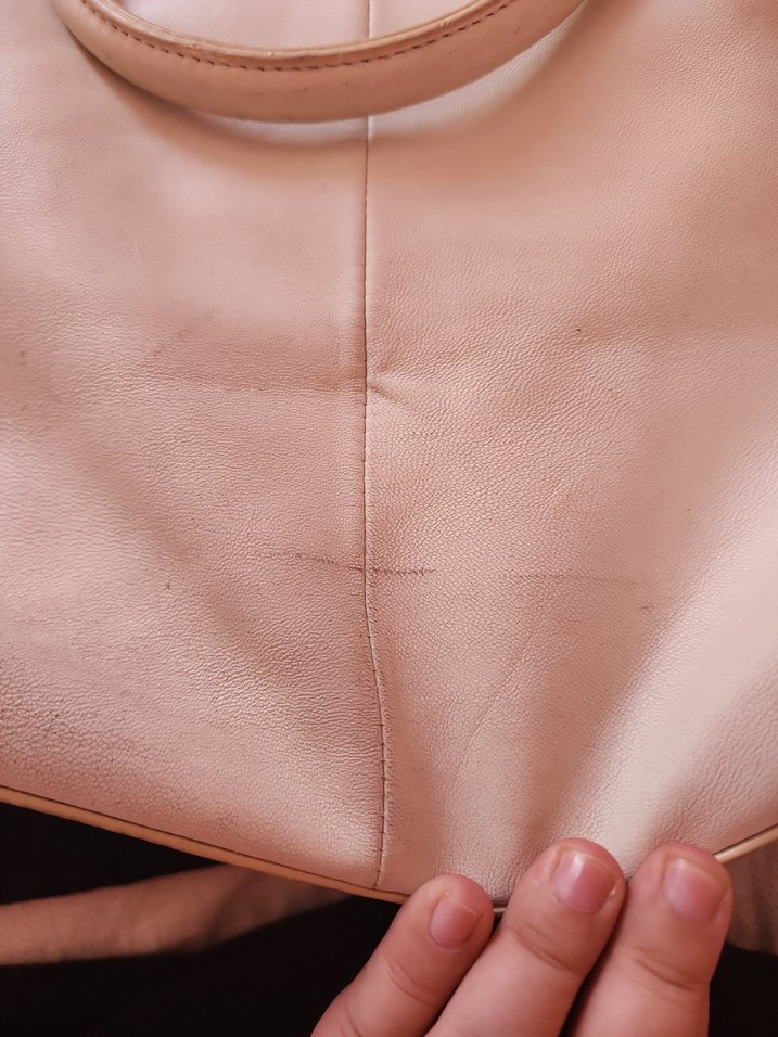 orijinal DKNY gercek deri koltuk çantası - Görsel 5