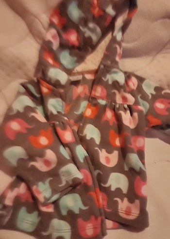 Kapüşonlu, Fermuarlı Baskılı Kız Çocuk Ceketi - Görsel 3