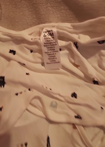 Beyaz Desenli Bebek Uyku Tulumu - Görsel 2