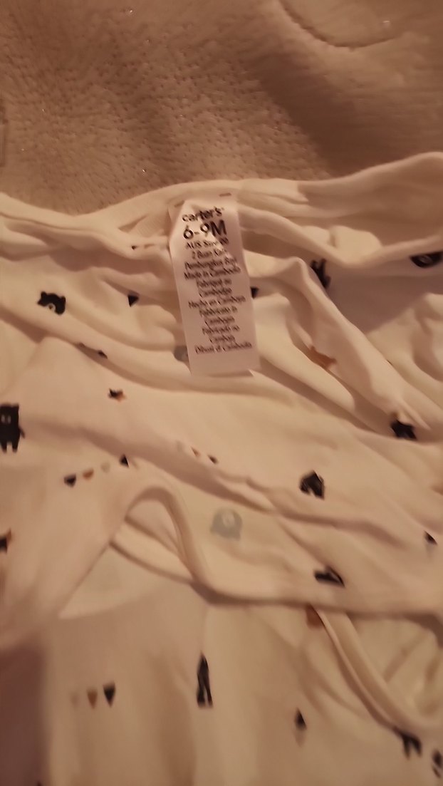 Beyaz Desenli Bebek Uyku Tulumu - Görsel 2