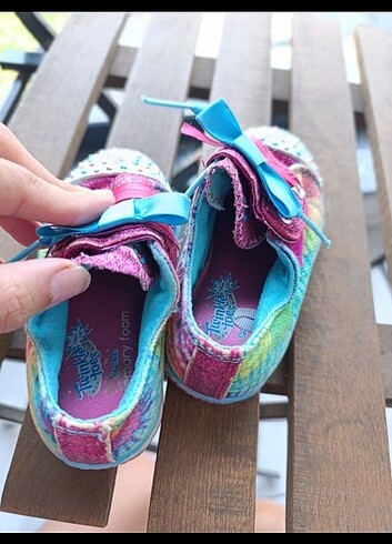 Skechers 22 numara ışıklı ve pırıltılı sneakers - Görsel 6