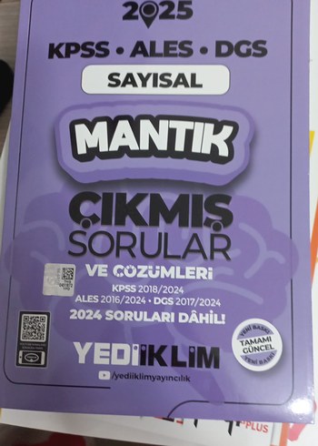 2025 Sayısal Mantık Çıkmış Sorular Kitabı