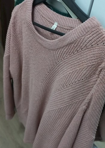 Bej Kadın Örgü Triko Kazak - Görsel 3