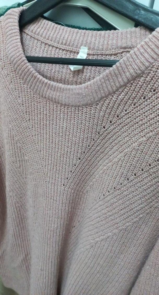 Bej Kadın Örgü Triko Kazak - Görsel 2