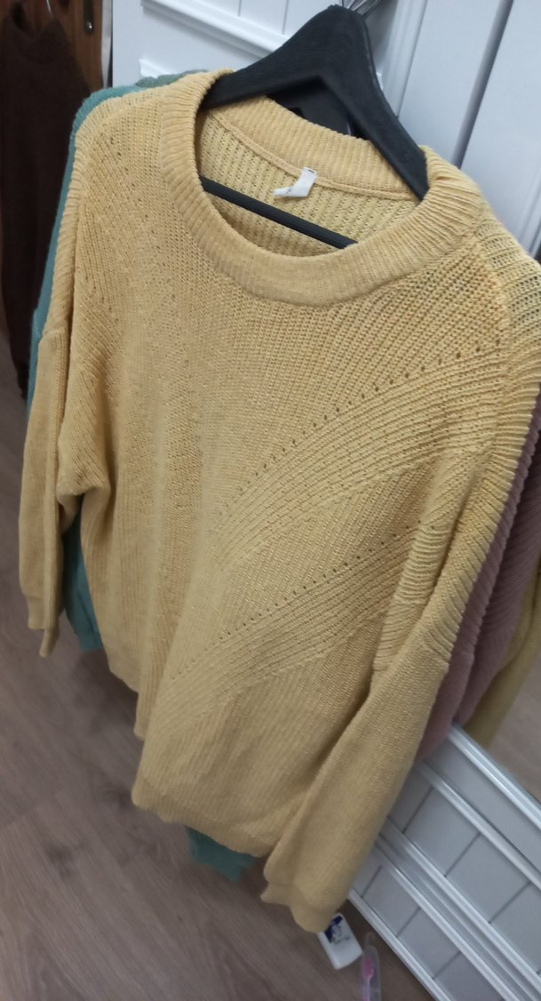 Bej Örgü Kadın Kazak - Görsel 3