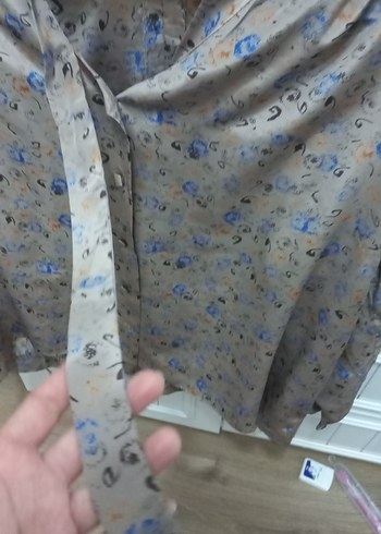 Vintage Gömlek Saten Gömlek Dönem Gömlek - Görsel 2