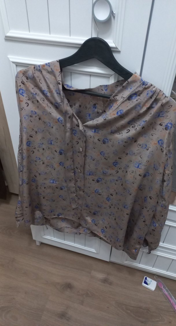 Vintage Gömlek Saten Gömlek Dönem Gömlek - Görsel 3