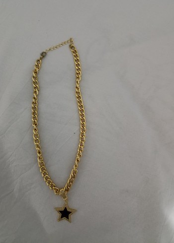 Parlak Altın Zincir Detaylı Kadın kolye - Görsel 3