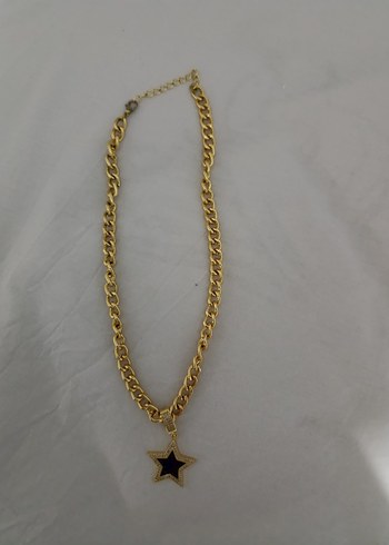 Parlak Altın Zincir Detaylı Kadın kolye - Görsel 2