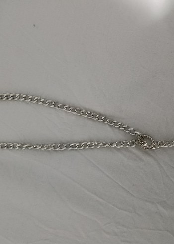 Gri Zincir Detaylı Kadın kolye - Görsel 2