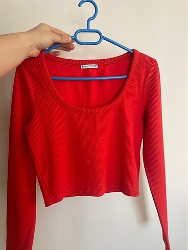 Bershka turuncu crop