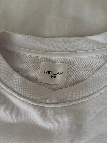 Replay Replay Beyaz Sweatshirt (İhracat Fazlası)
