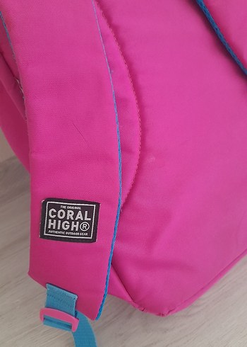 Pembe cocuk Sırt Çantası, Tokalı, Renkli Desenli