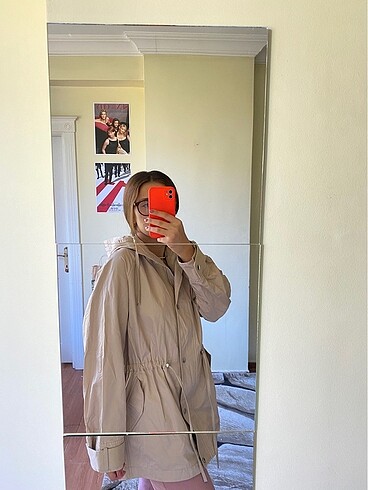 xl Beden camel Renk Trençkot