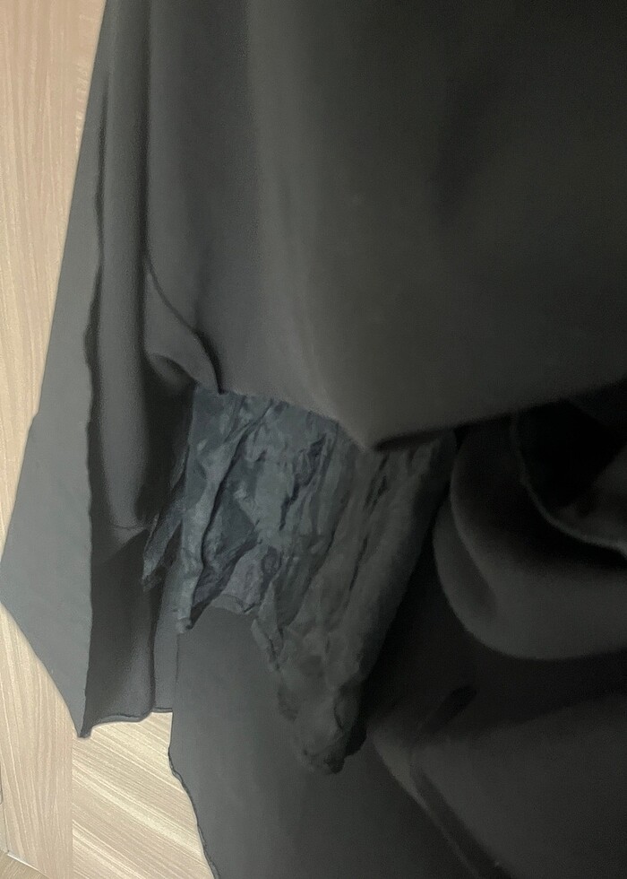 Astarlı siyah kloş etek - Görsel 3