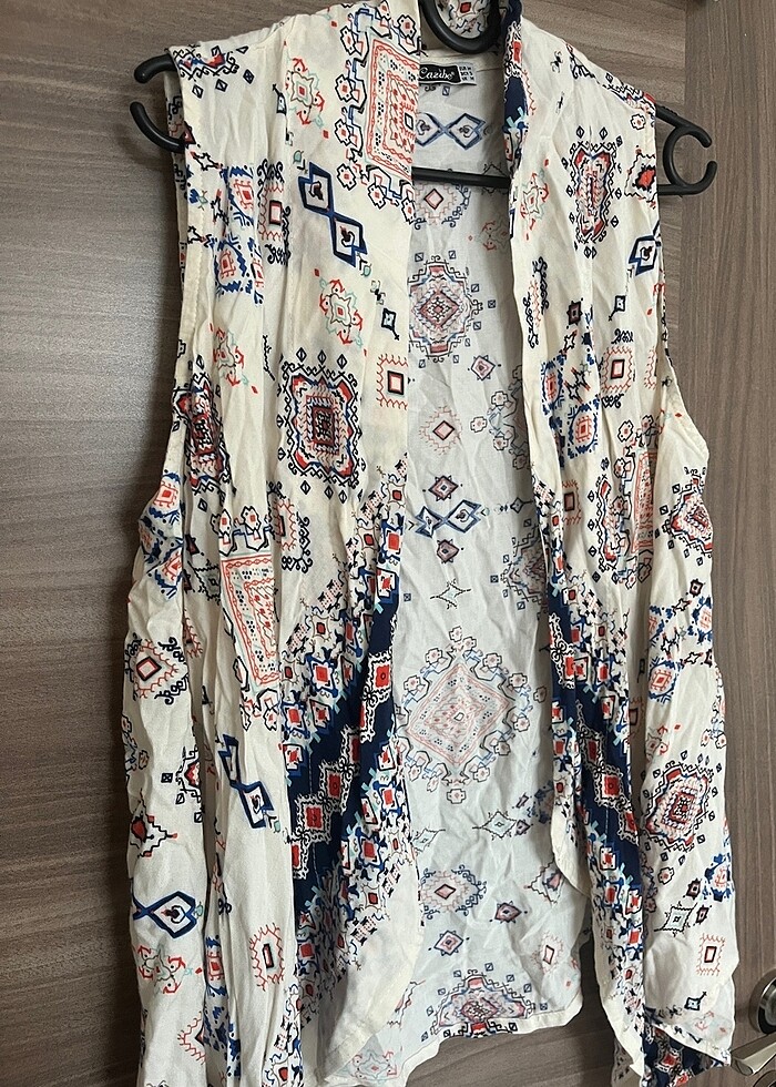 Etnik desen yelek - Görsel 4