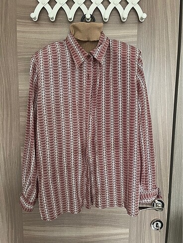Vintage etnik desen vatkalı gömlek